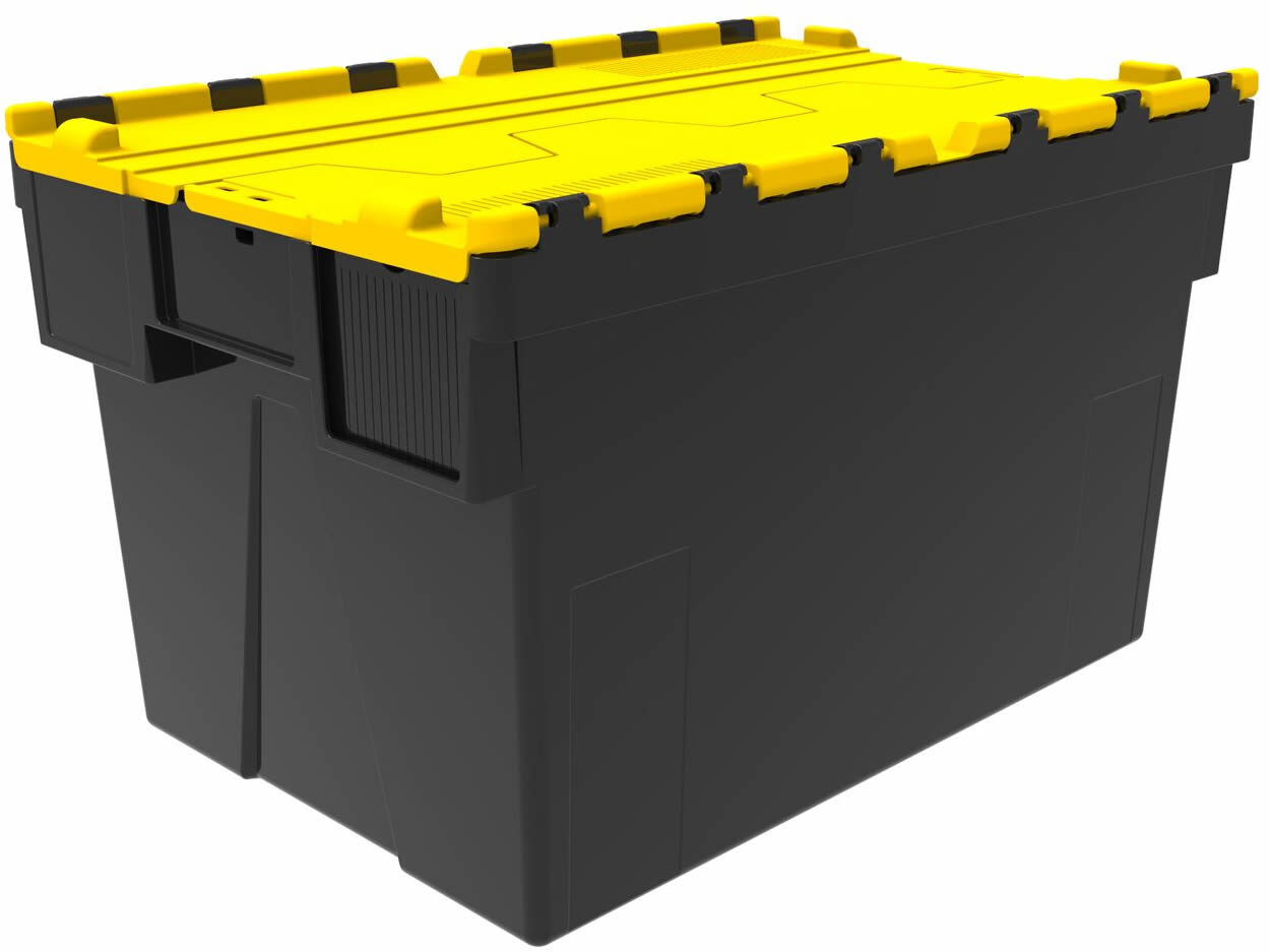 black tub yellow lid